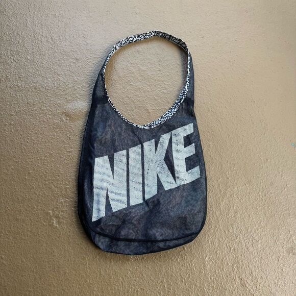 Nike Mesh Shoulder Reversible Hobo Sports Gym Workout Beach Bag Tote - Picture 4 of 10